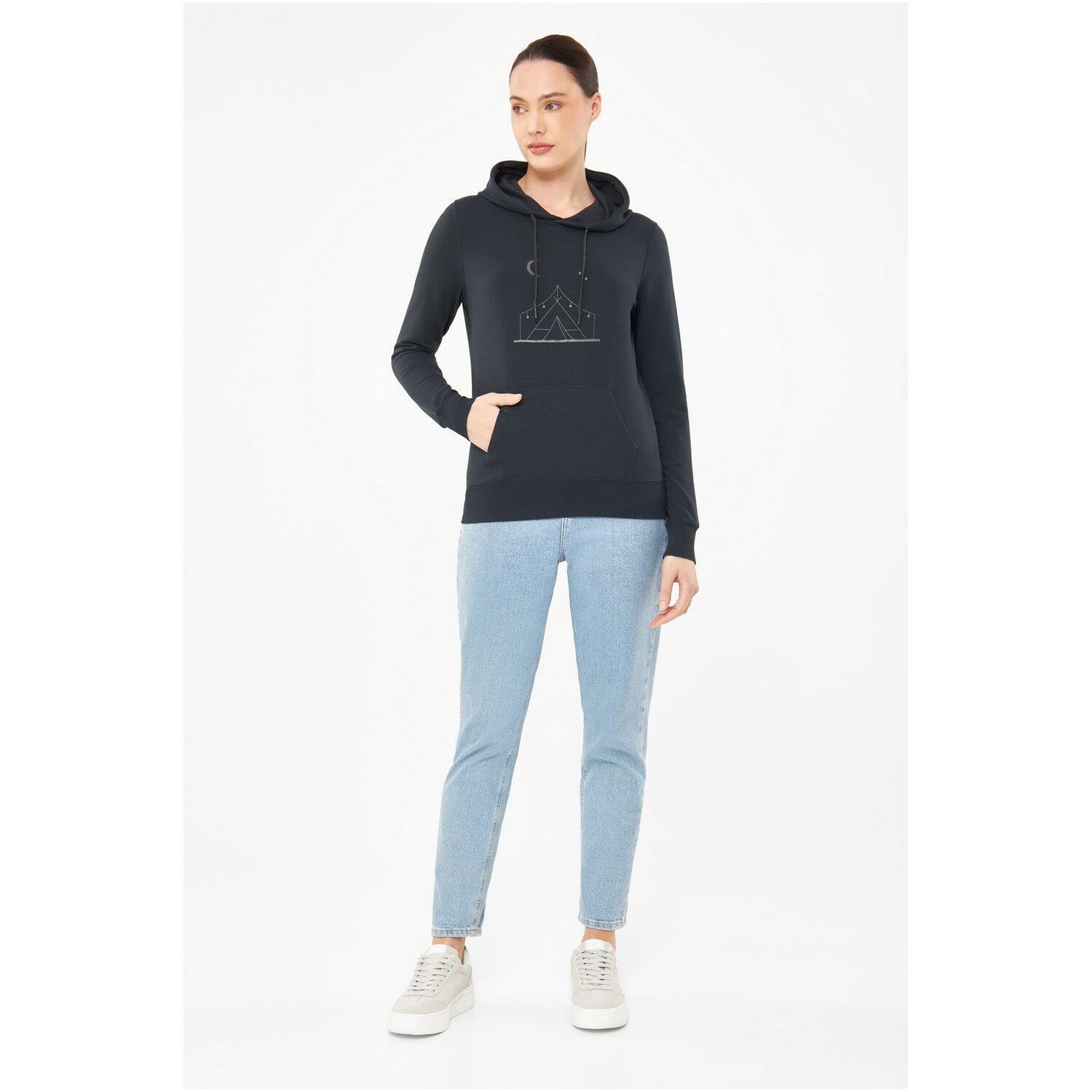 Felpa con cappuccio donna Viking Panaka Women blu navy M 3/7