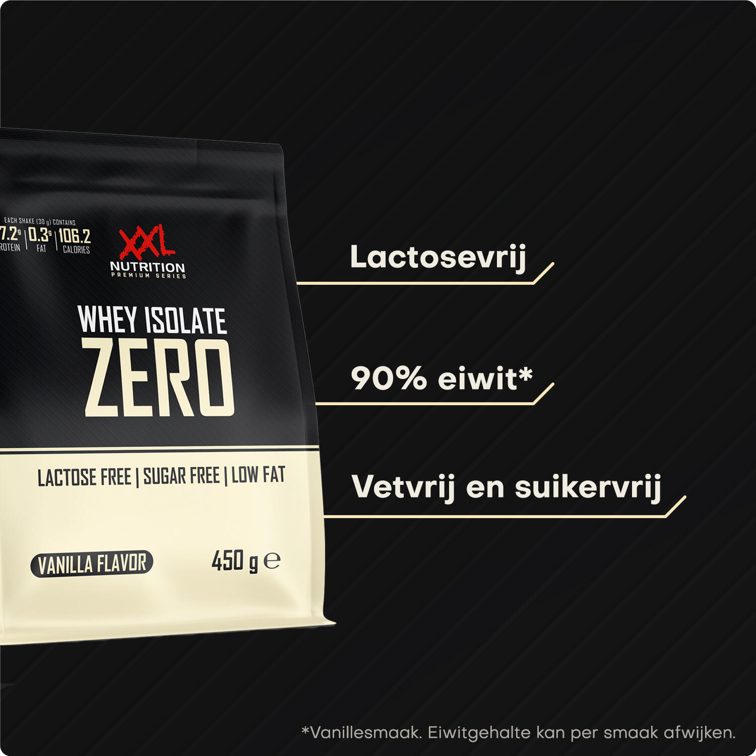 Whey Isolate Zero - 90% Eiwit, Whey Isolaat, Lactosevrij - Aardbei - 450 gram 2/7