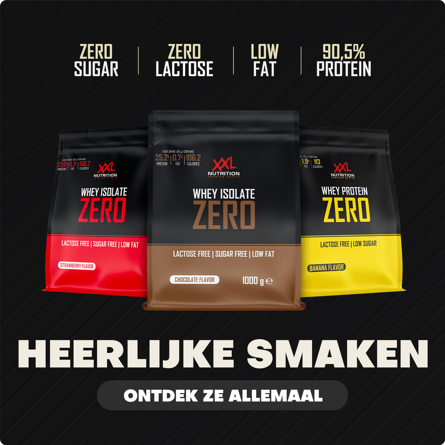 Whey Isolate Zero - 90% Eiwit, Whey Isolaat, Lactosevrij - Aardbei - 450 gram 5/7