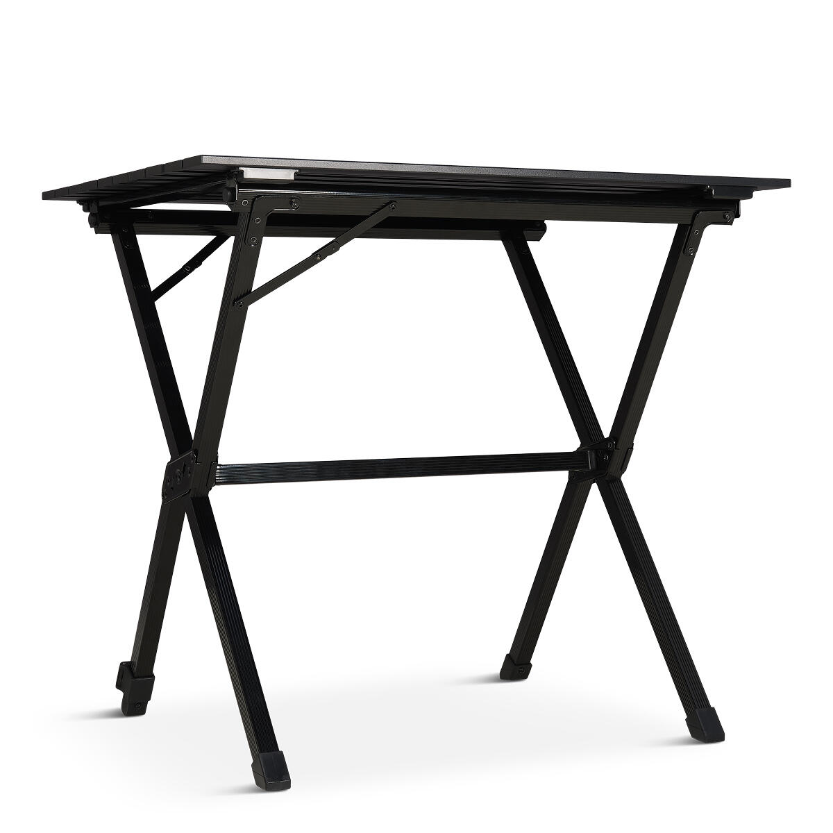 Campingtafel - 80x58x71 cm - lichtgewicht met aluminium frame - zwart 3/6