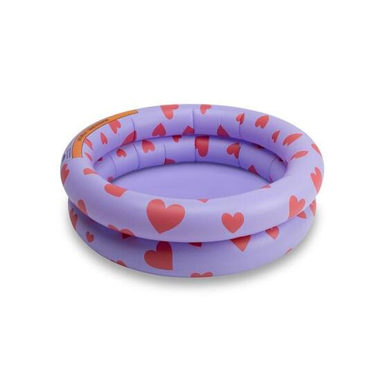 Swim Essentials Swimming Baby Pool 60 cm Purple with Hearts 60 x 15 cm