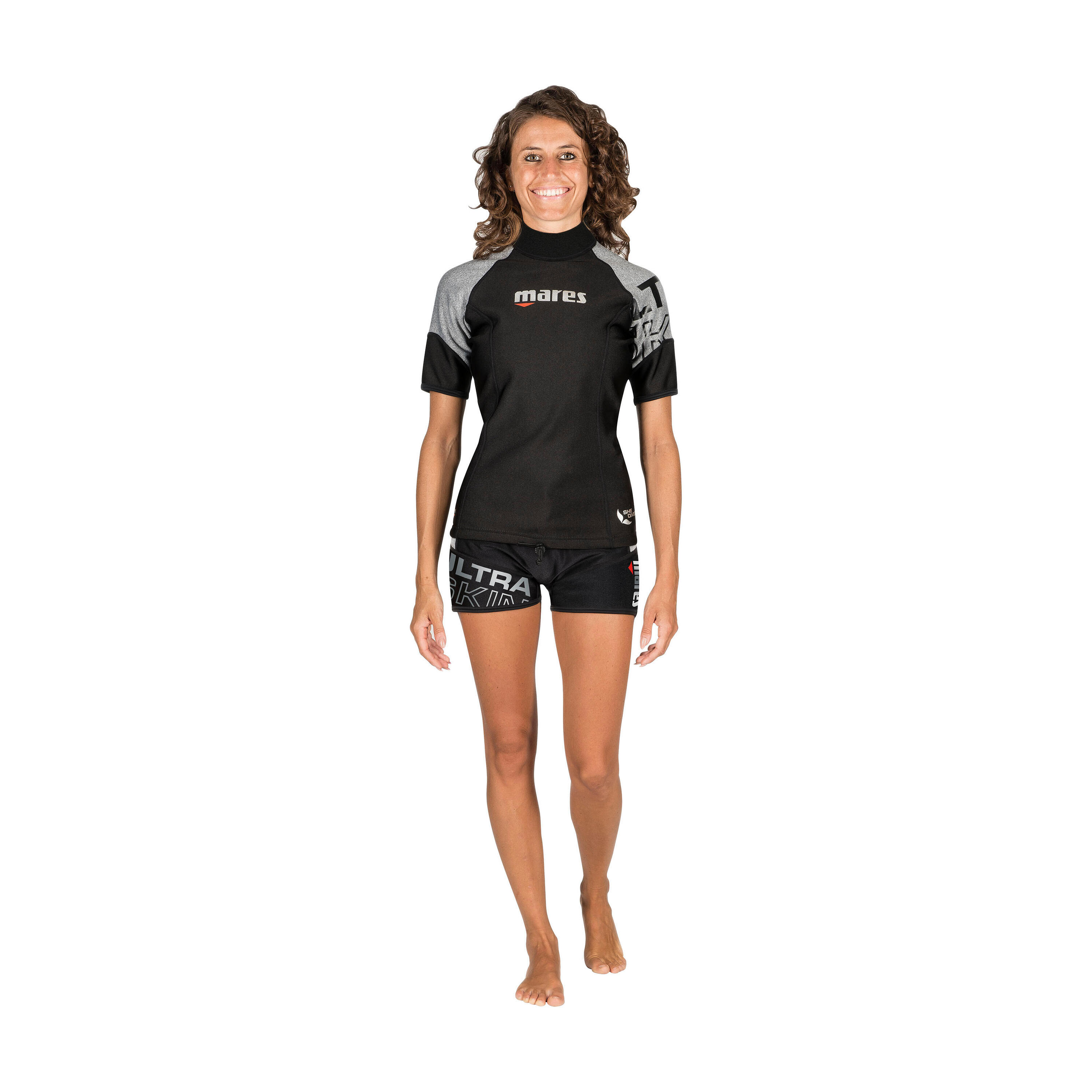 Sottomuta Immersione Ultraskin Donna Manica Corta Protezione Termica UPF50+ 2/2