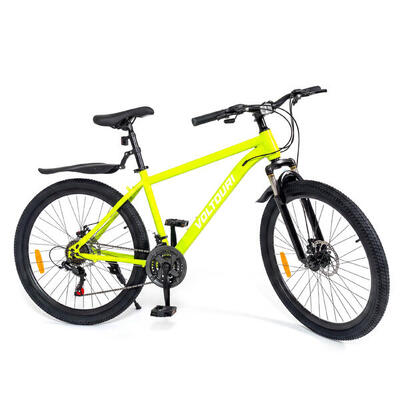Mountainbike - voltouri bk08 - 26 inch, vering, schijfremmen, 21 versnellingen