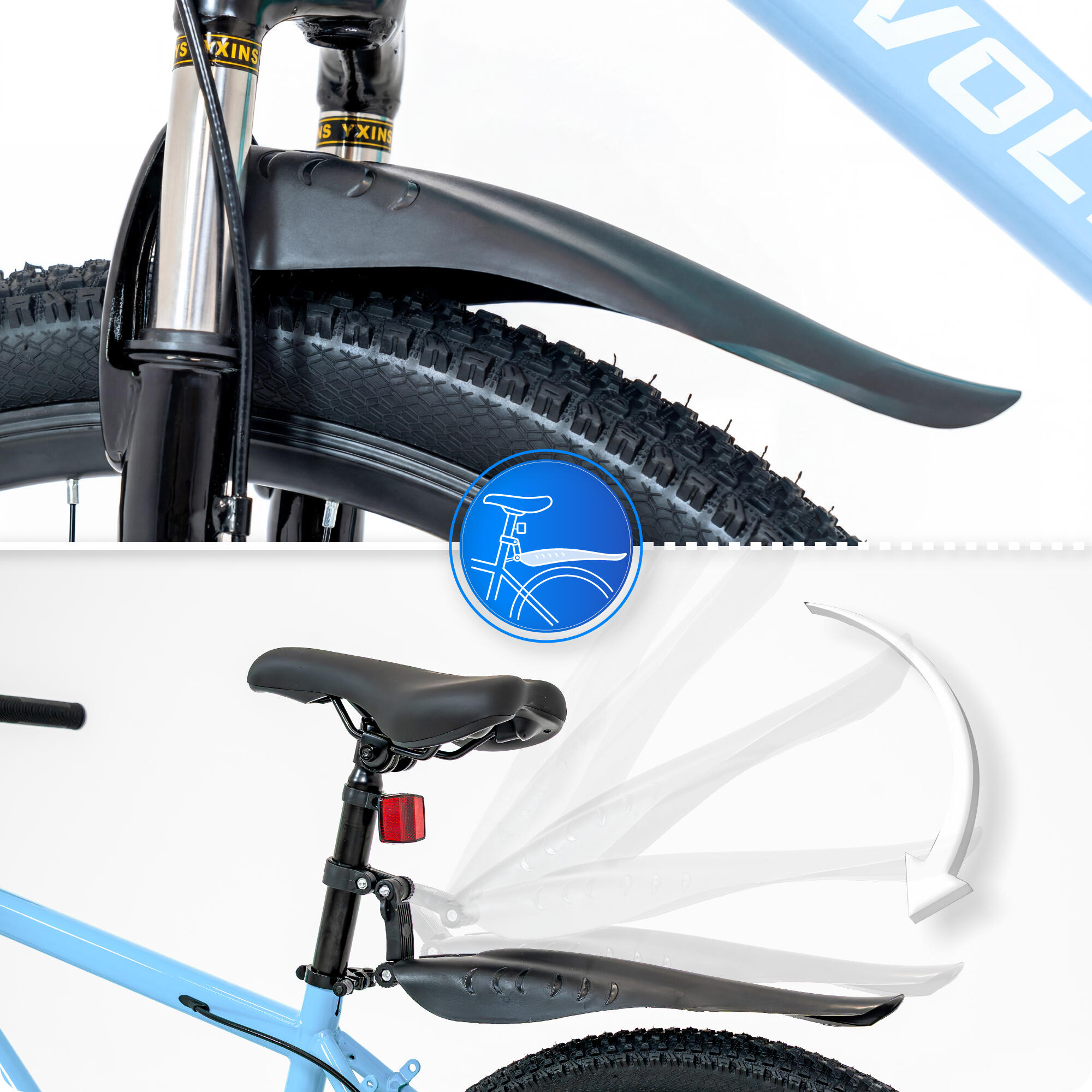 Mountainbike - VOLTOURI BK10 - 26 inch, vering, schijfremmen, 21 versnellingen 4/8