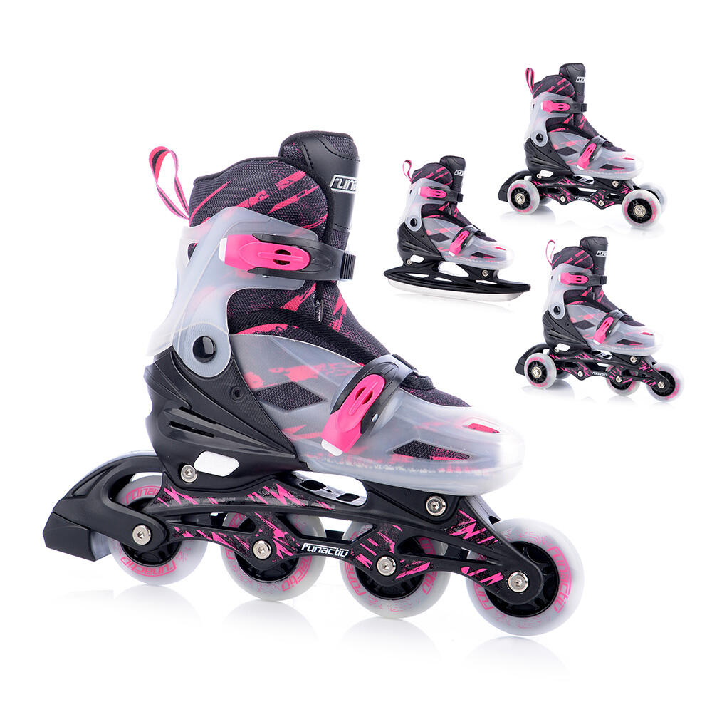 Łyżwy / Rolki / Wrotki dla dziewczynek FunActiv ADAPT 4in1 Girl 2/7