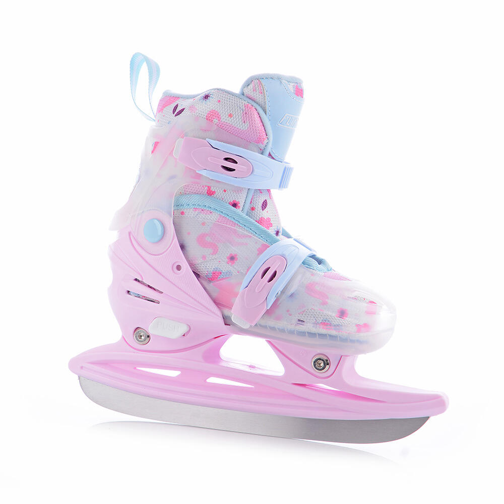 Patins - Patinage - Fille - Réglables 4 en 1, lame inox - ADAPT LED GIRL - Rose 7/7