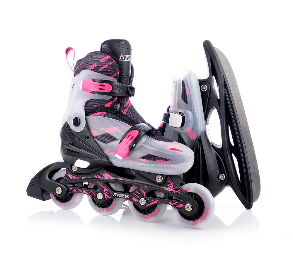 Łyżwy / Rolki / Wrotki dla dziewczynek FunActiv ADAPT 4in1 Girl 6/7