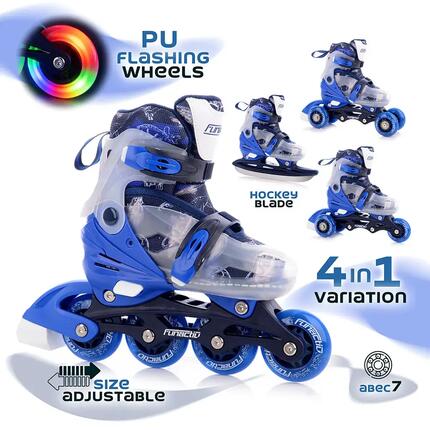Łyżwy / Rolki / Wrotki dla dziewczynek FunActiv ADAPT LED 4in1 Girl