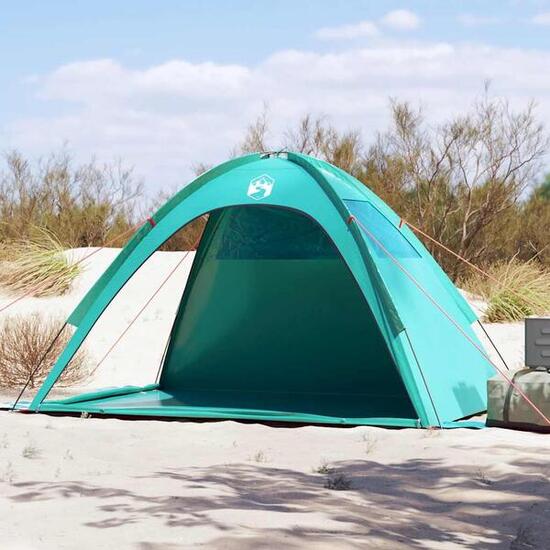 Tente de plage VidaXL imperméable vert marin