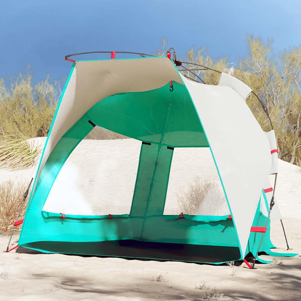VidaXL Strandzelt für 2 Personen wasserdicht meergrün 1/7
