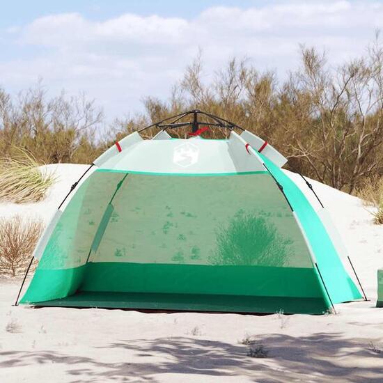 Vidaxl tente de plage 2 personnes - imperméable et à montage rapide