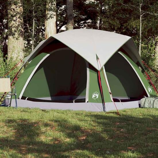 Tente VidaXL 4 personnes imperméable verte