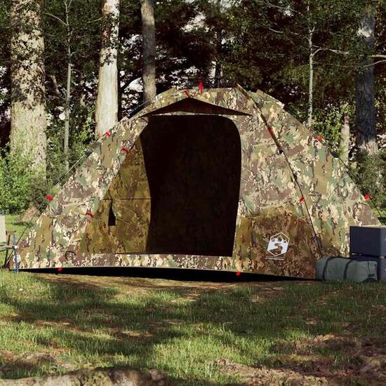 Tente VidaXL camouflage 4 personnes ouverture rapide