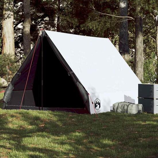 Tente VidaXL A-frame 2 places tissu occultant imperméable blanc