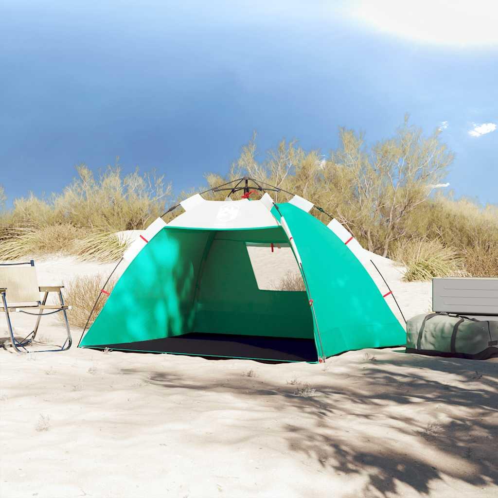 Tente de Plage VidaXL 2 Personnes Étanche en Vert Marin 7/7