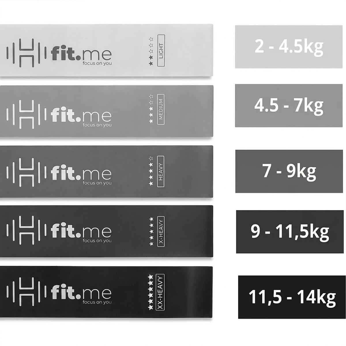 Zestaw 5 Taśm Mini Band Fit.me 4/7