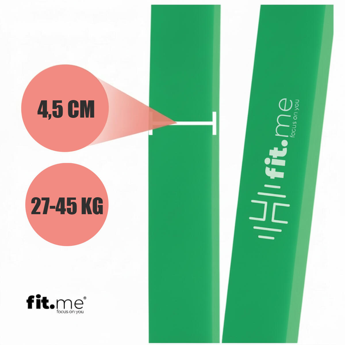Guma oporowa do ćwiczeń power band 208 cm, opór 27–45 kg 3/7