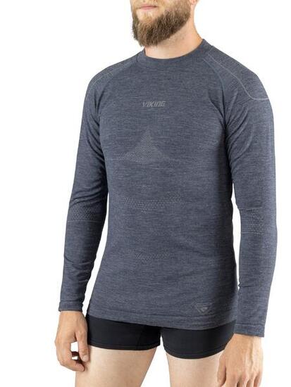 Koszulka termoaktywna męska Viking Lava, longsleeve Merino PrimaLoft