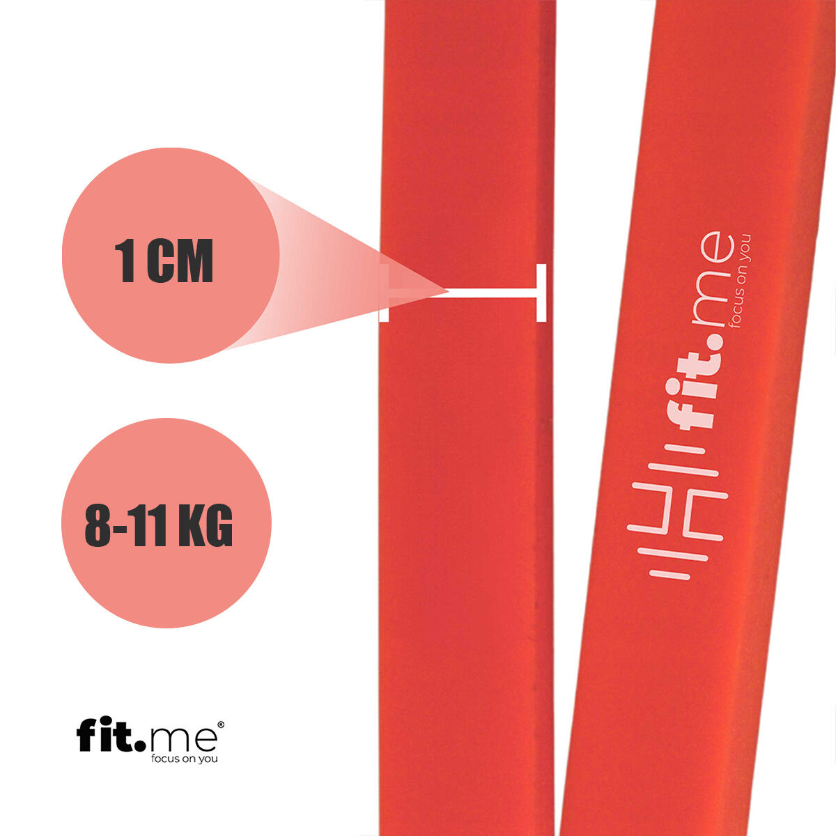 Guma oporowa do ćwiczeń power band 208 cm, opór 8–11 kg 3/7