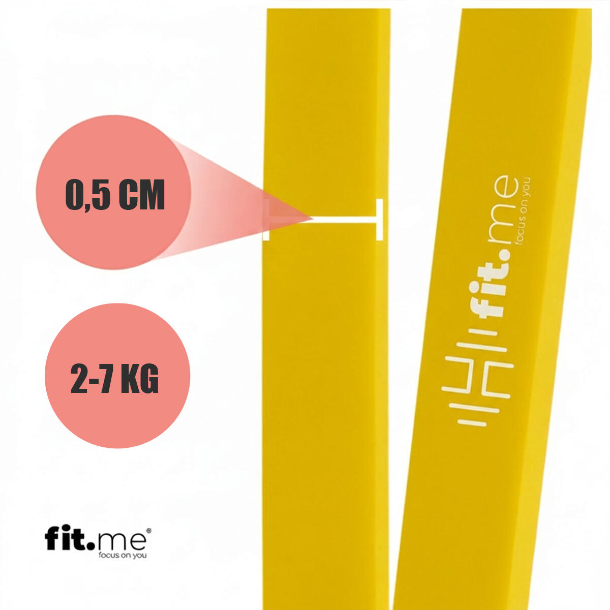 Guma oporowa do ćwiczeń power band 208 cm, opór 2–7 kg 3/7