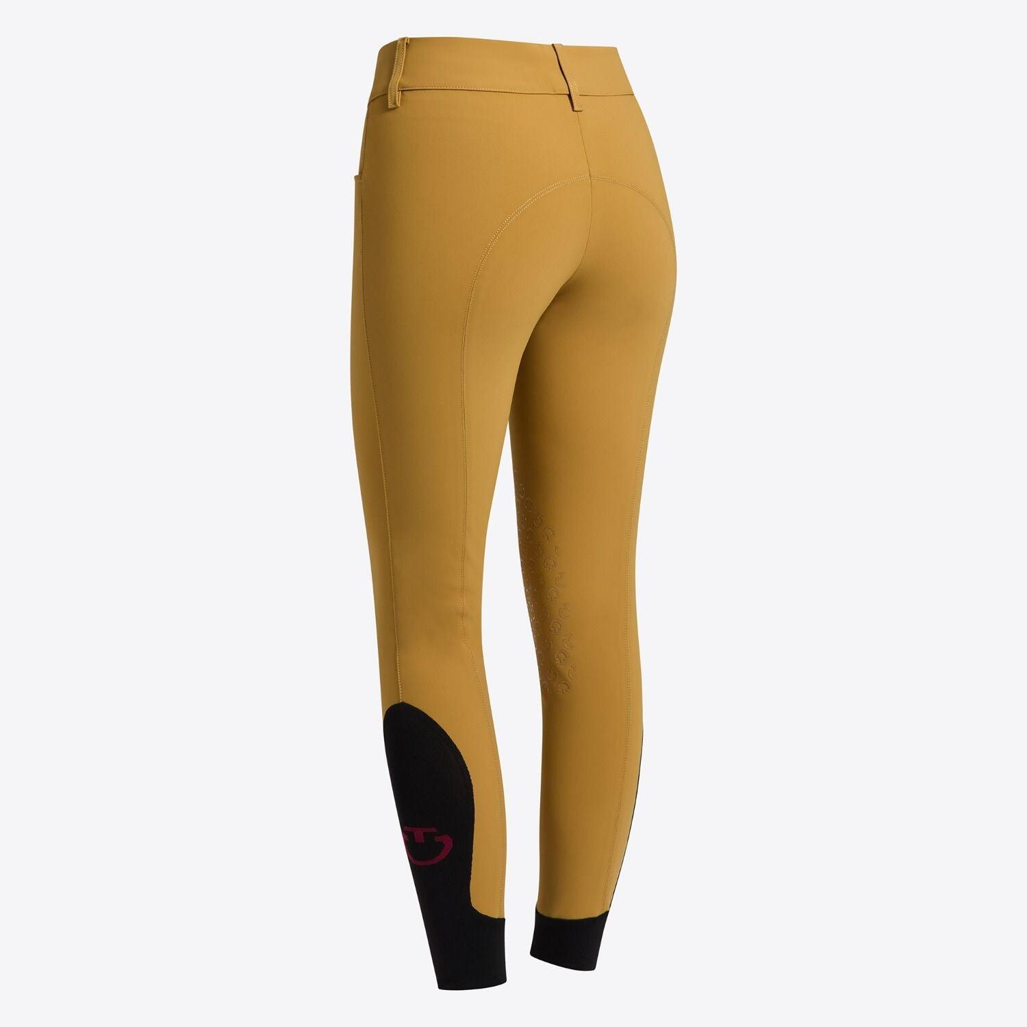 Cavalleria Toscana Dressuur Rijbroek Full Grip Dames Fw24 Gouden Geel - 2/7