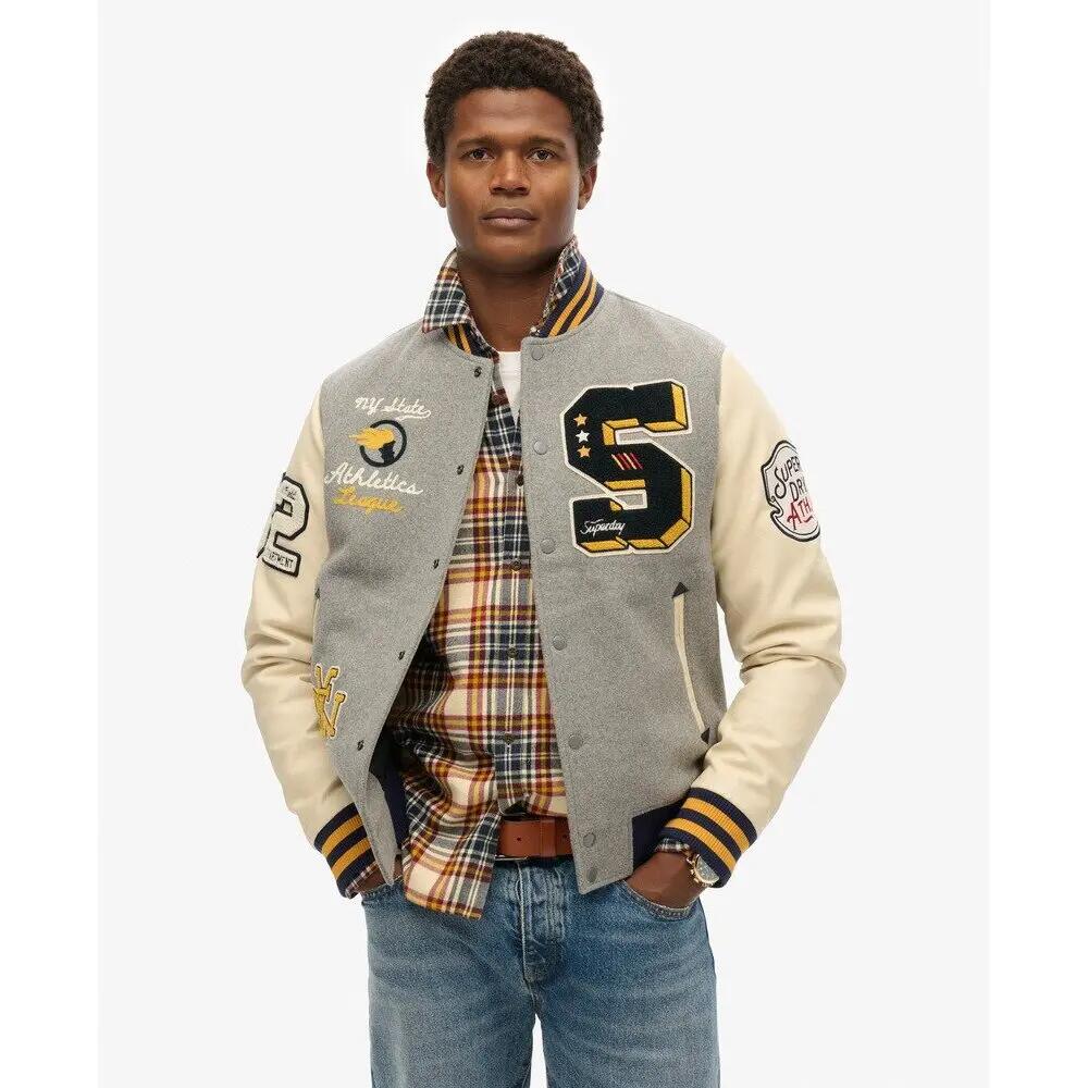 Bomber con toppe Superdry College 3/7