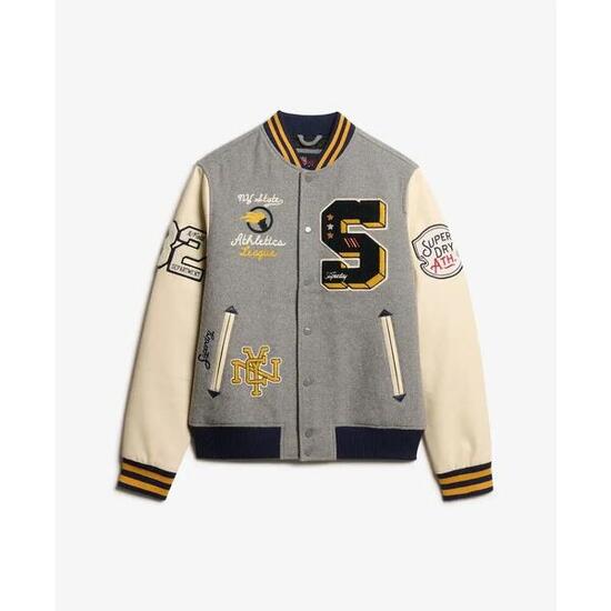 Bomber mit Aufnähern Superdry College