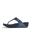 FITFLOP Lulu Lederen Teenslipper - Microwobbleboard-zool technologie  METALLIC