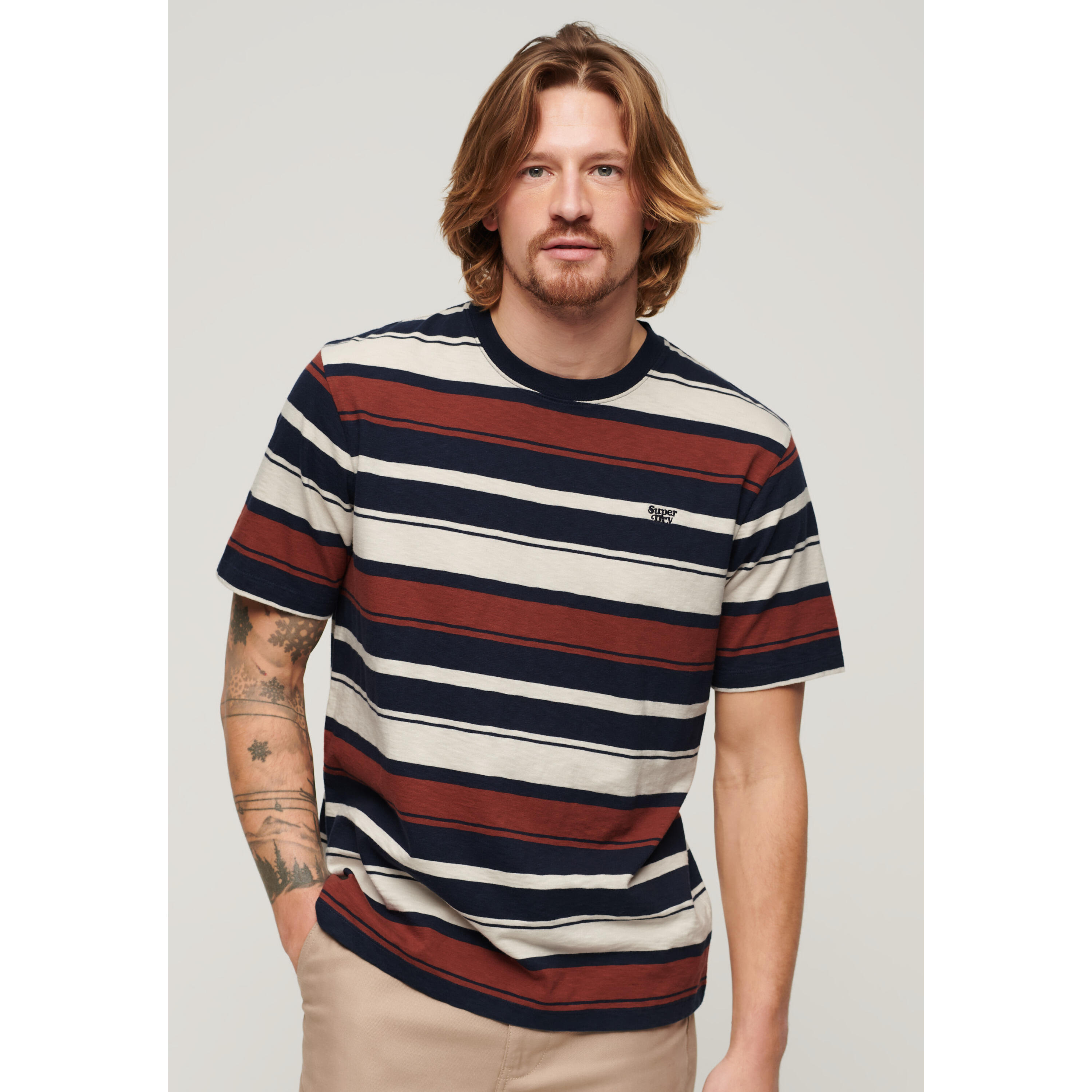 T-shirt à rayures décontracté 3/7