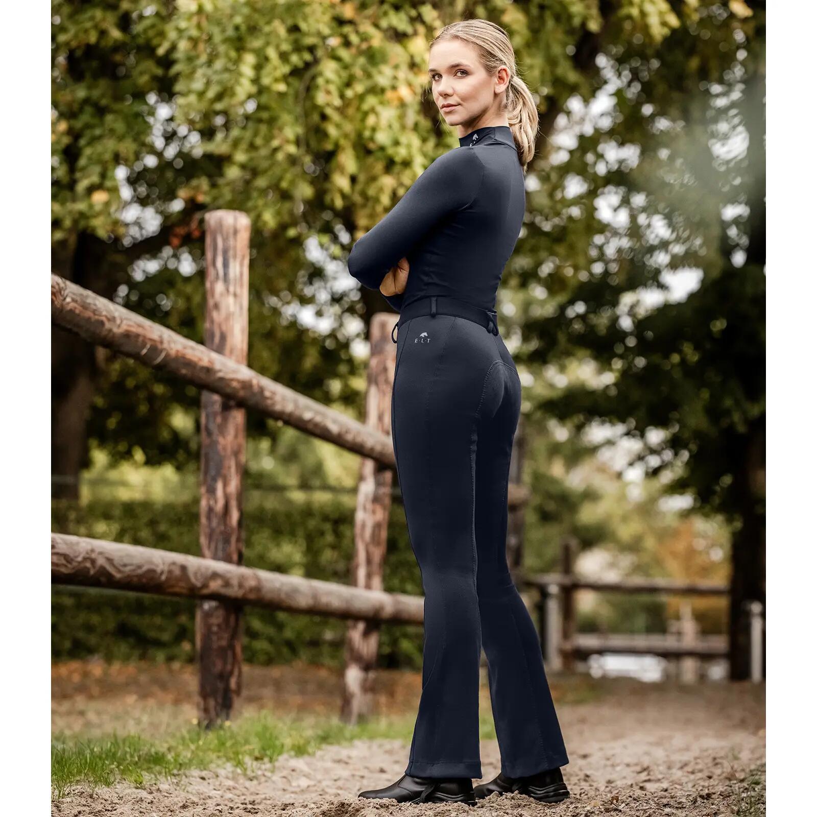 Pantalón de equitación con agarre total para mujer ELT Jodhpur Essential 3/4