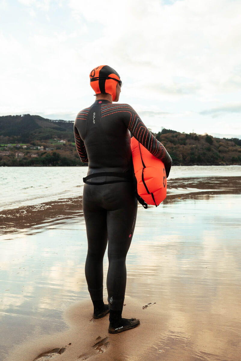 Cuffia da nuoto in neoprene ad alta visibilità Orca - Taglia XXL 5/7