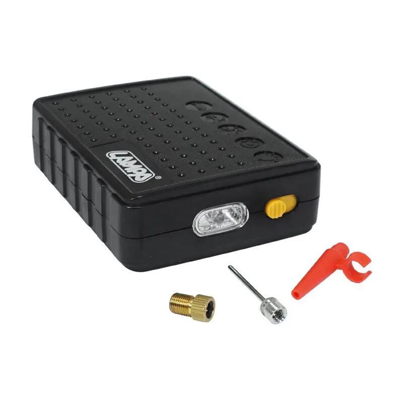 Compresseur de poche universel avec torche LED 8 bar (8 piles AA) P2R 3/4