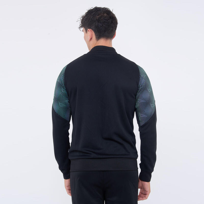 Femei Running Giacca Manila Traspirant Antivânt Negru-Verde Tiffany