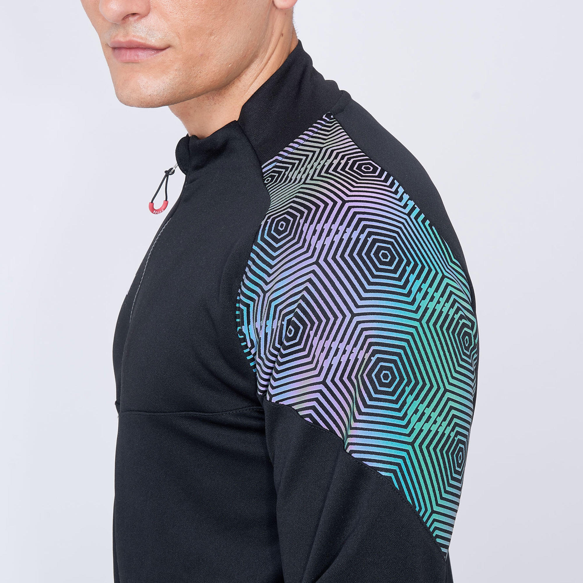 Femme Course Veste Légère Respirante Noir-Vert Tiffany 4/5