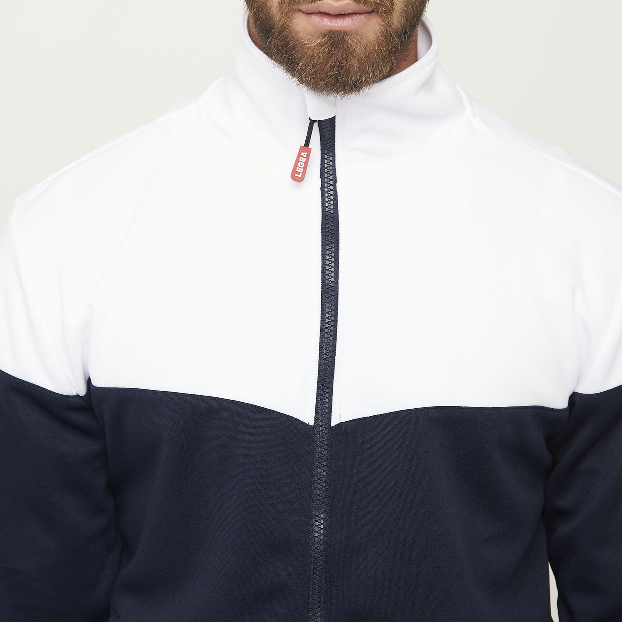 Chaqueta Ontario Senior para Running y Actividades al Aire Libre Azul-Blanco 3/7