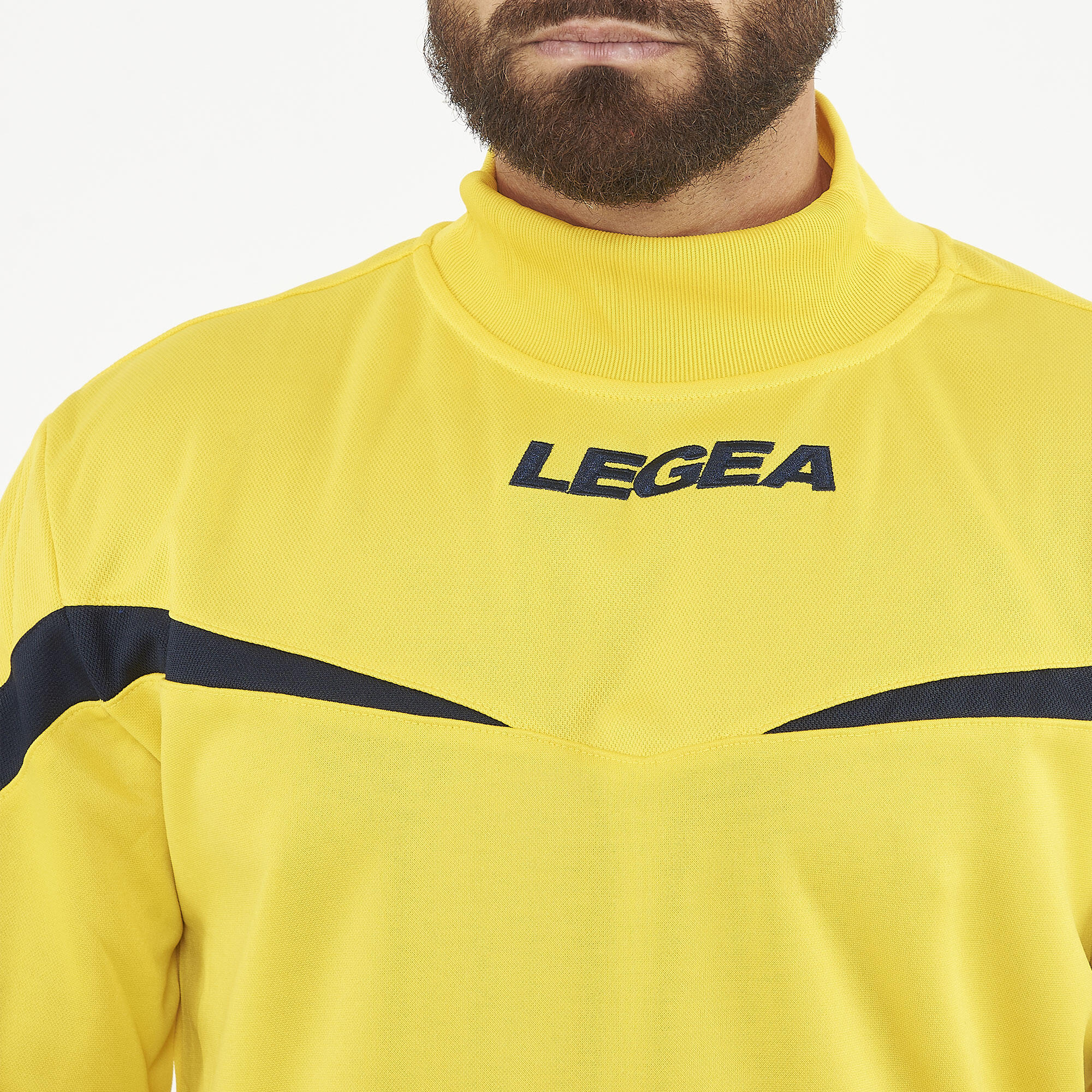 Veste de running Calcutta 100% polyester jaune-bleu 3/7