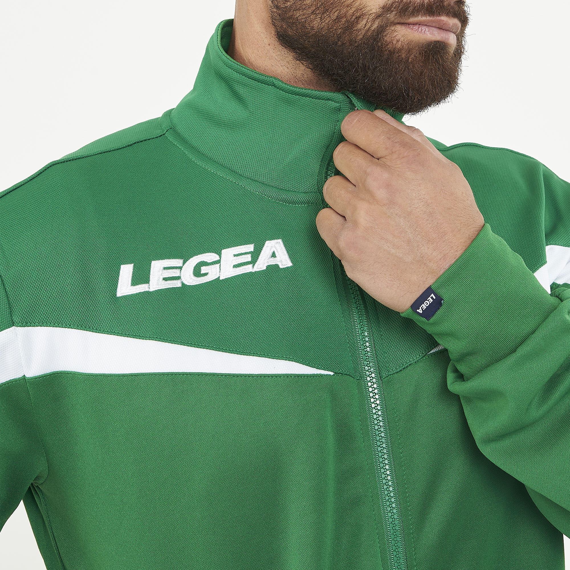 Veste Homme Running Salvador Vert-Blanc 3/7