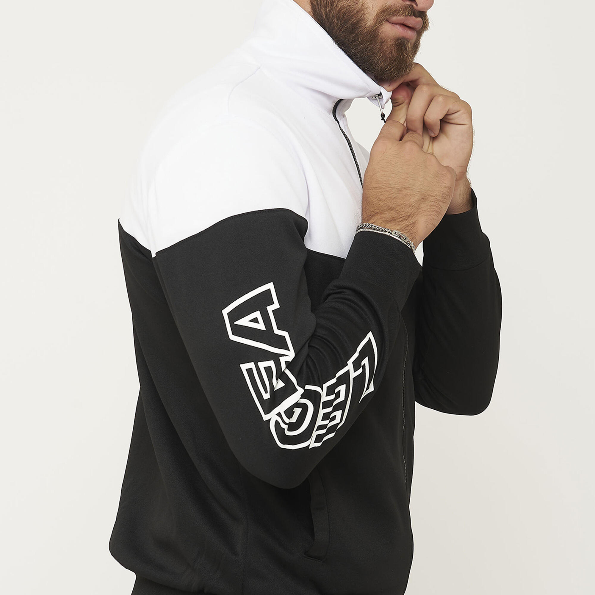 Ontario Senior Laufjacke Outdoor Schwarz-Weiß 5/7