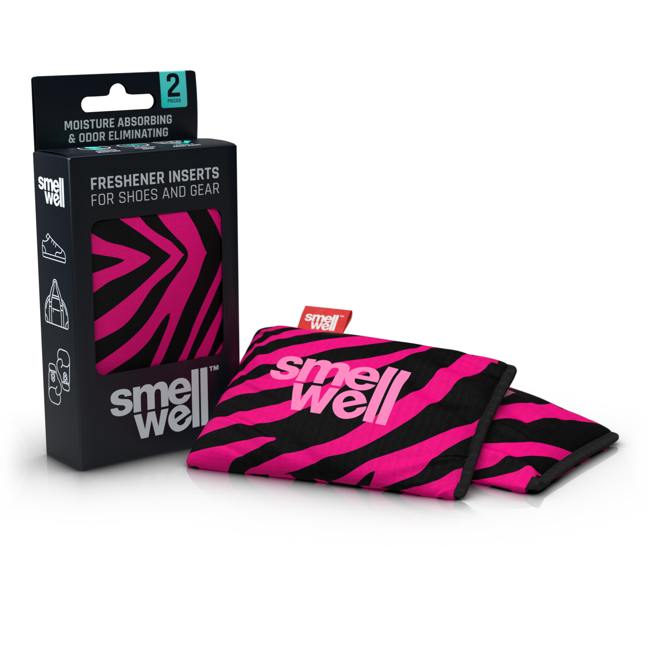 SmellWell Active Pink Zebra - Inserts désodorisants naturels lot de 2 3/7