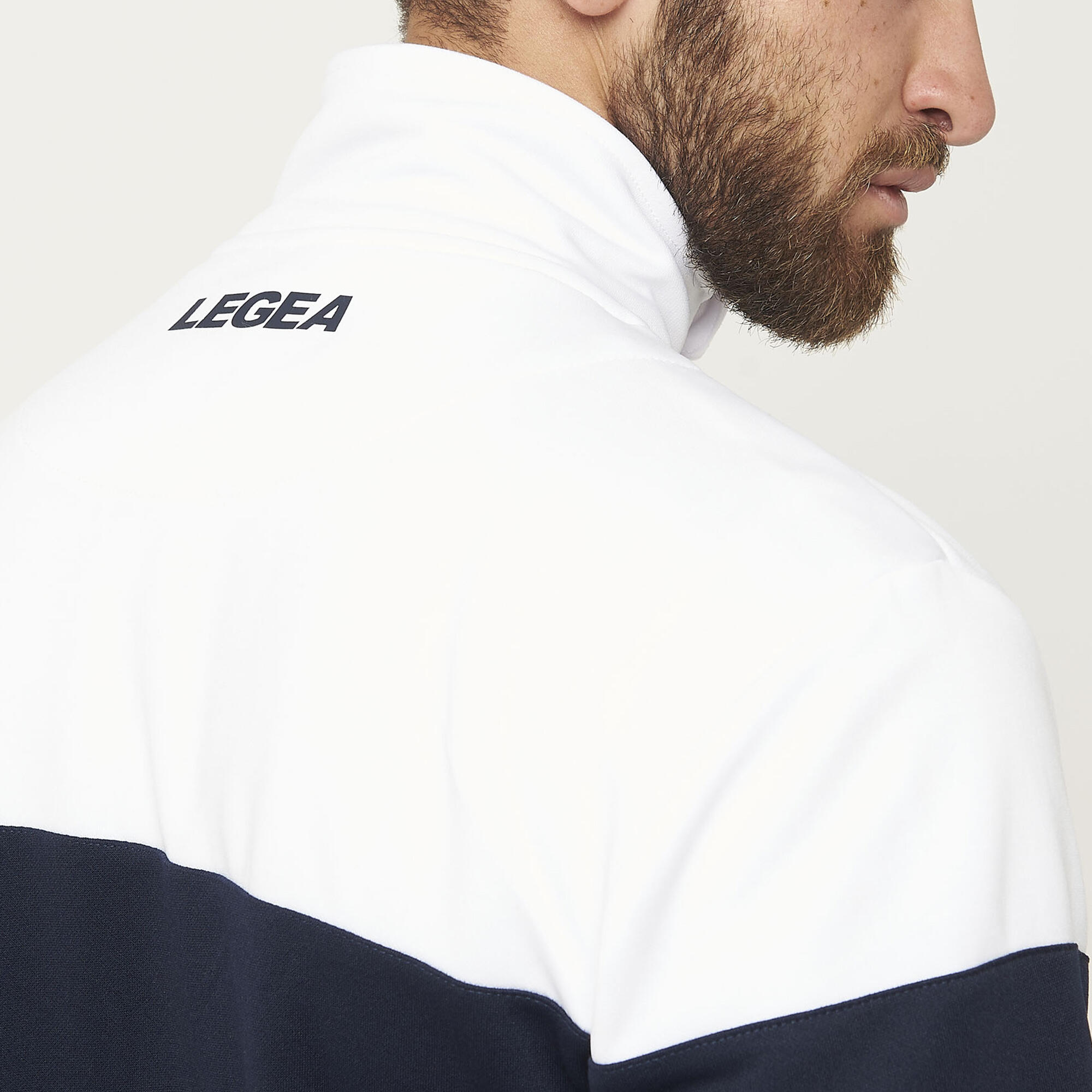 Chaqueta Ontario Senior para Running y Actividades al Aire Libre Azul-Blanco 4/7