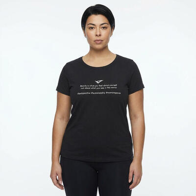 t-shirt ginnastica europa donna verde militare