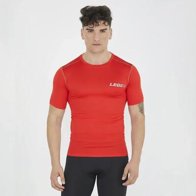 Heren hardlopen lange mouwen t-shirt body 2 rood
