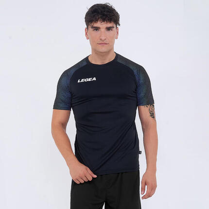 Homme Course T-shirt Respirant 100% Polyester Noir-Noir