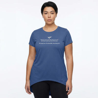 t-shirt ginnastica europa donna verde militare