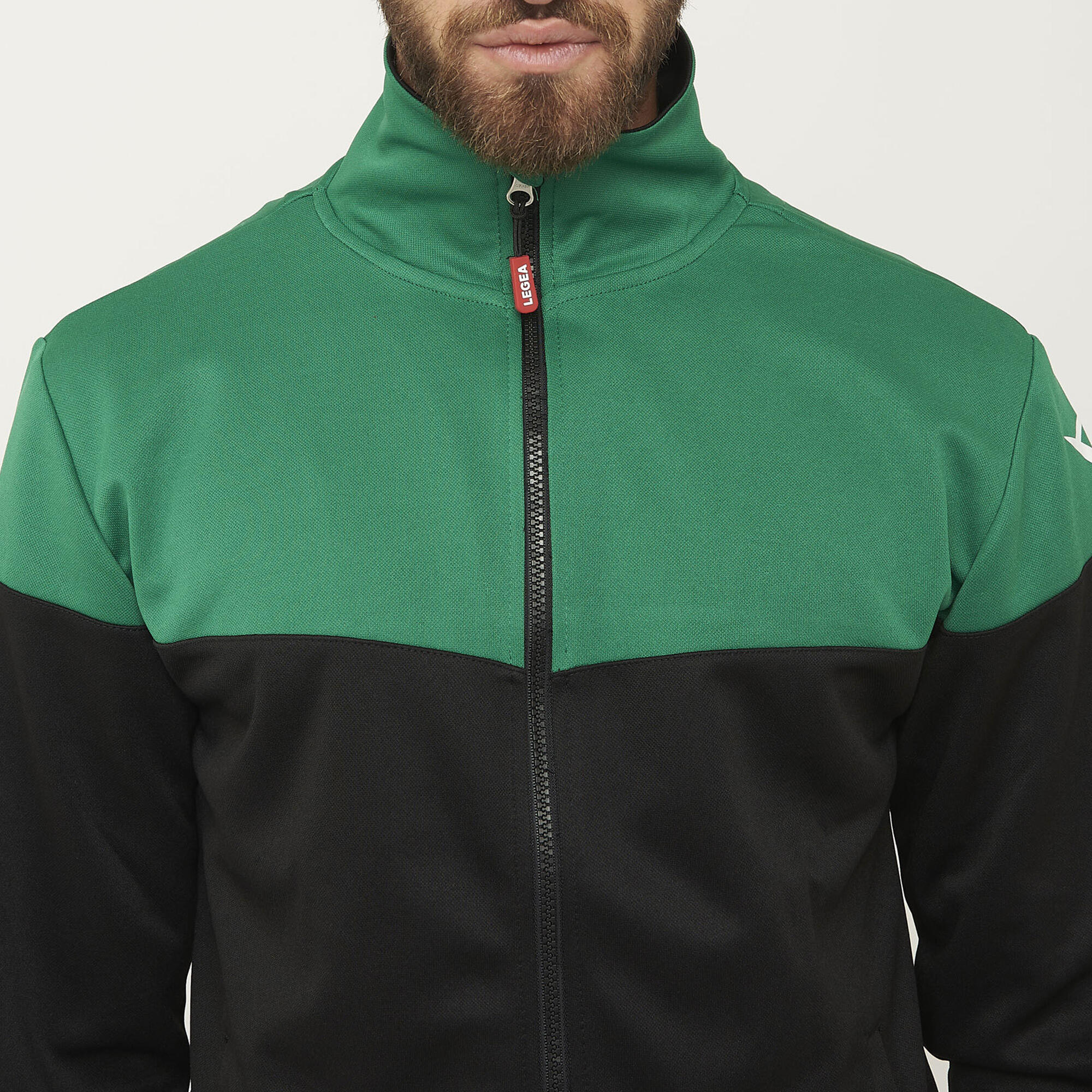 Ontario Senior Laufjacke Outdoor Schwarz-Dunkelgrün 3/7