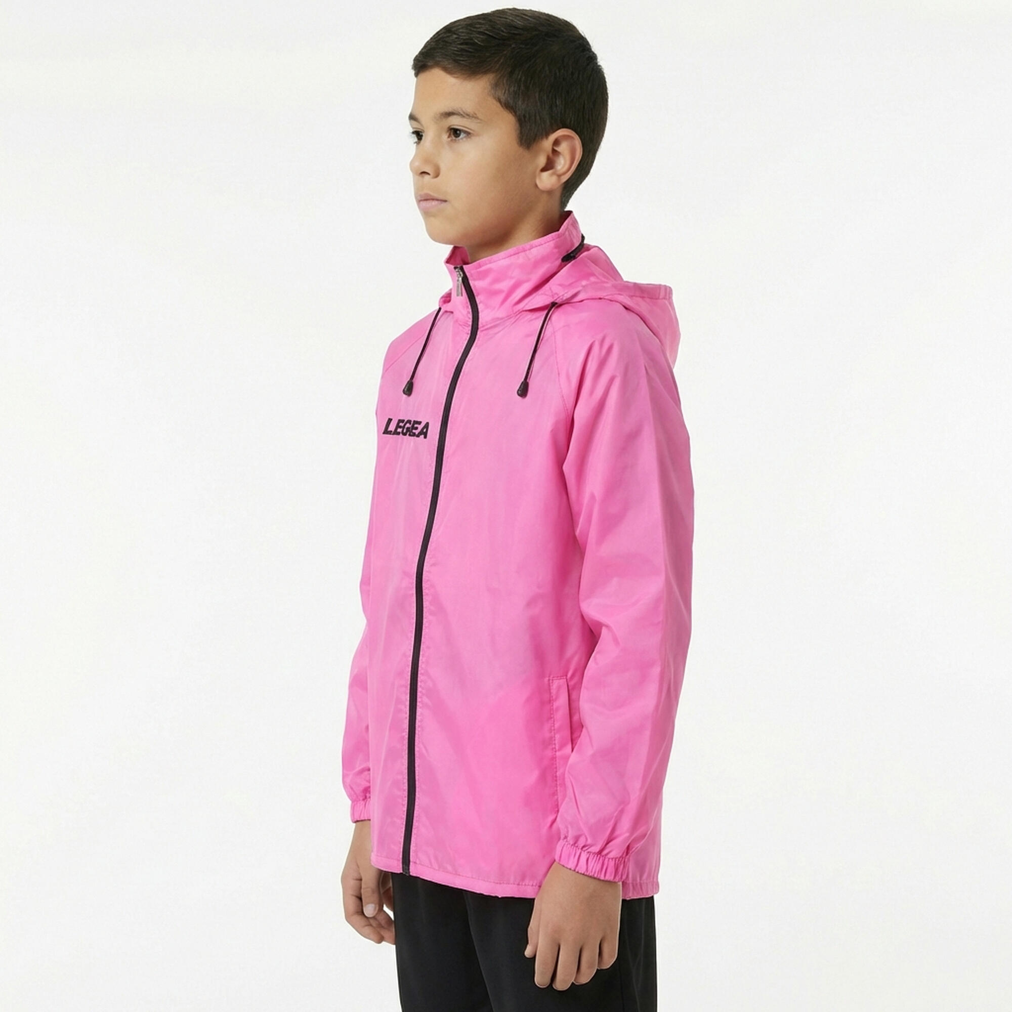 Giacca impermeabile da pioggia CAIRO rosa fluo 3/7
