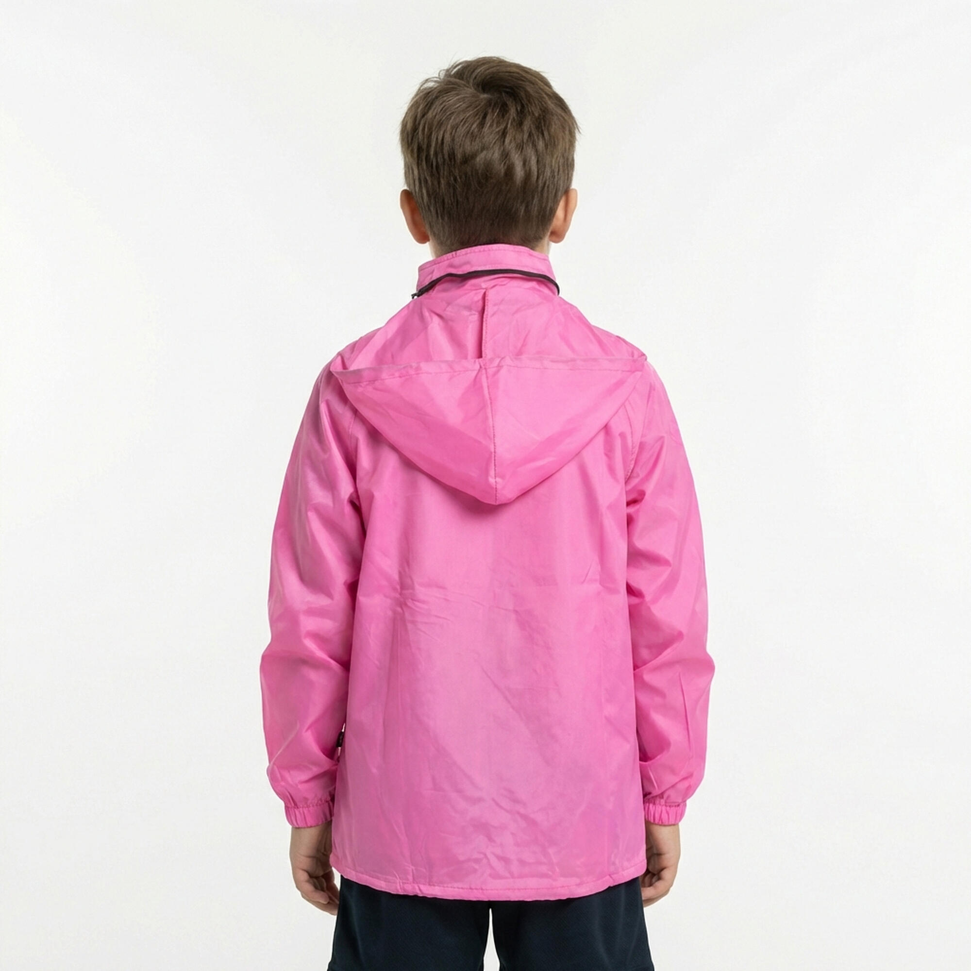 Giacca impermeabile da pioggia CAIRO rosa fluo 2/7