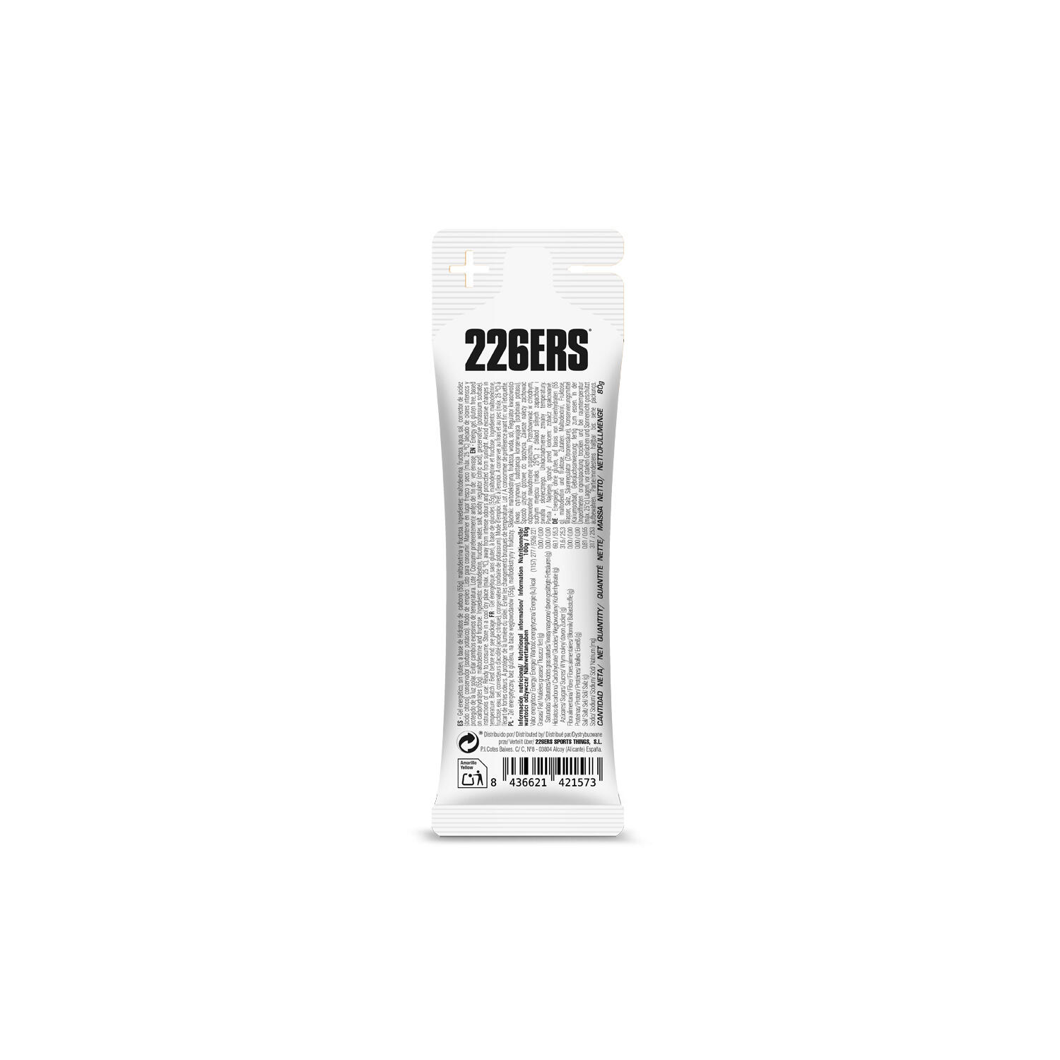 Żel HIGH FRUCTOSE GEL 226ERS - żel wysoko węglowodanowy z sodem 80g - neutralny 2/6