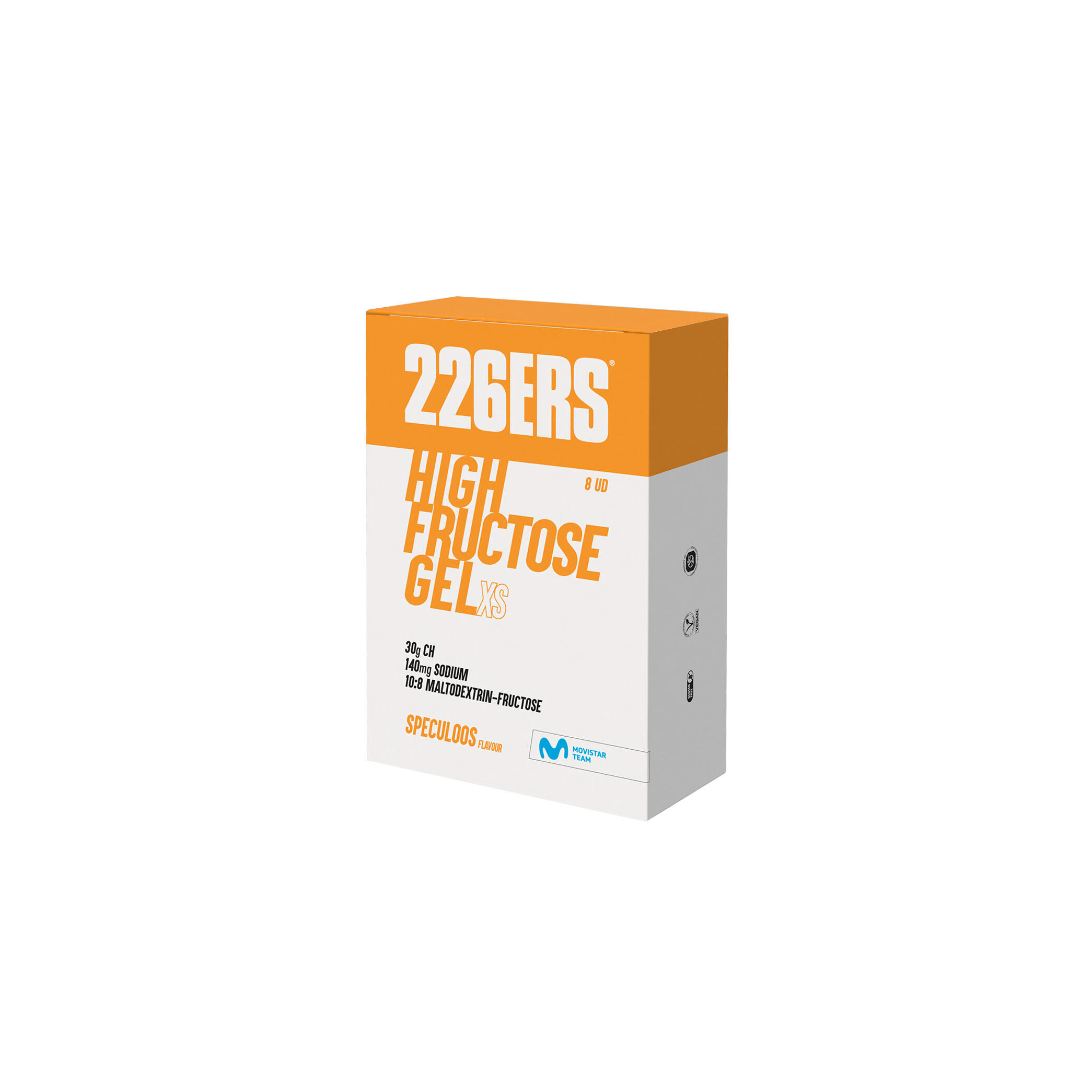 BOX 8 HIGH FRUCTOSE GEL XS 44g - Gel Energético con fructosa 3/4