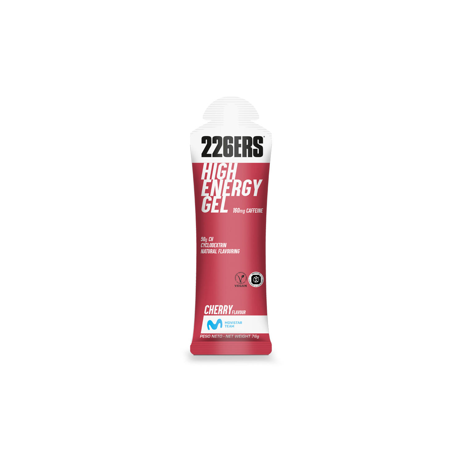 Cutie 6 geluri energizante 226ers High Energy Gel 76g - cirese